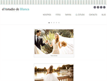 Tablet Screenshot of elestudiodeblanca.com